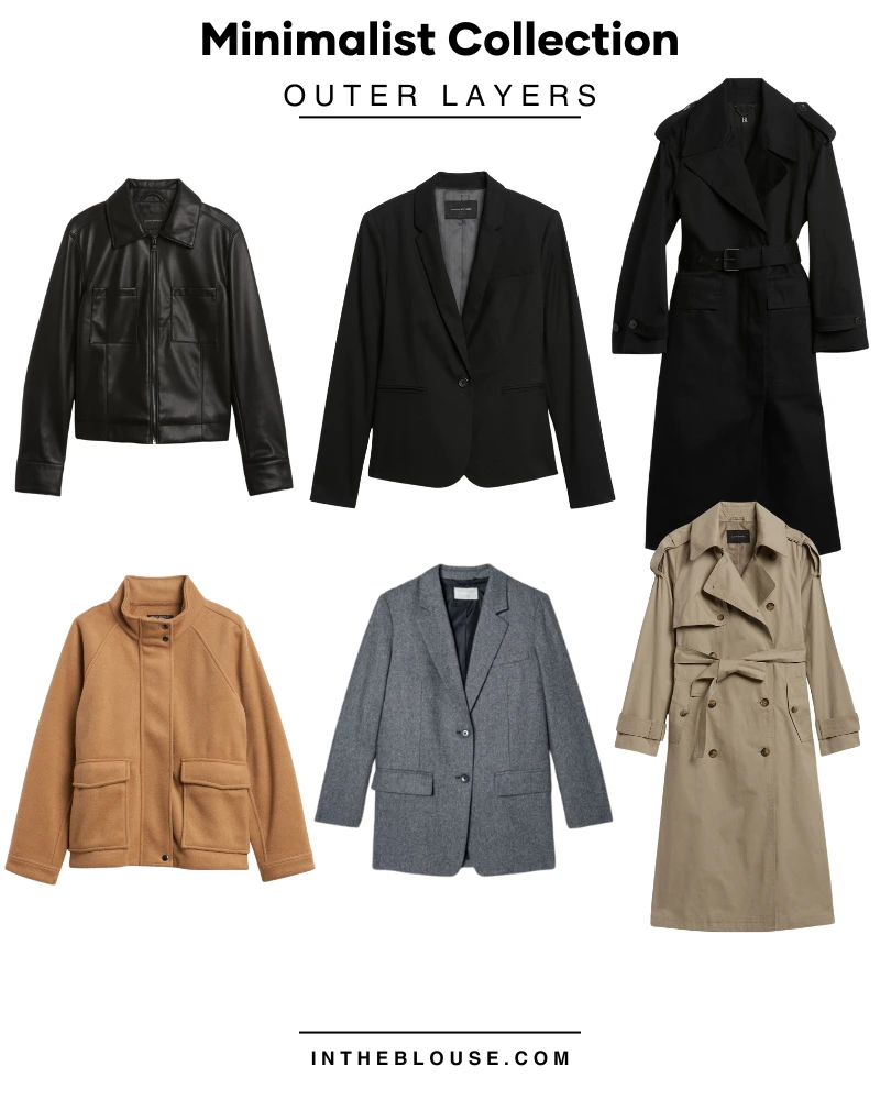 minimalist outer layers essentials