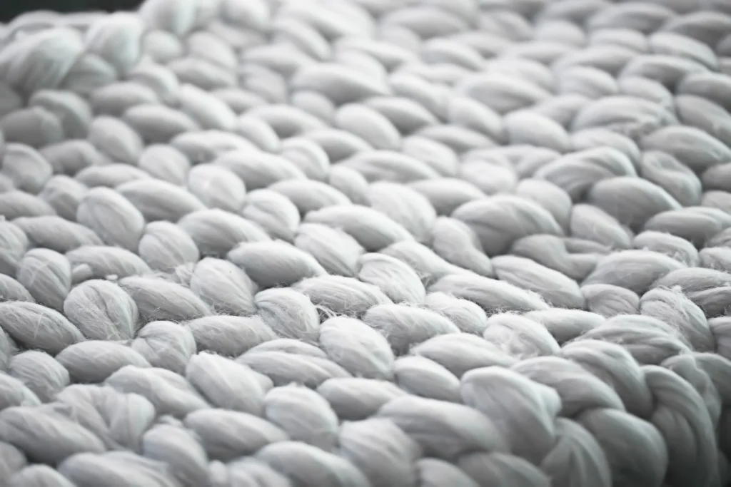 Photo gray plaid close-knit / background texture woolen cozy plaid