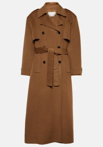 Nikola wool and cashmere trench coat