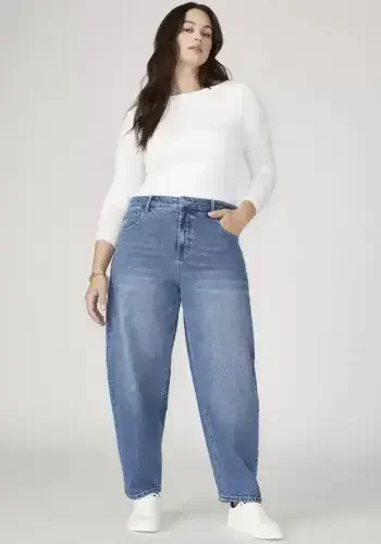 The Barrel Jean straight leg jeans