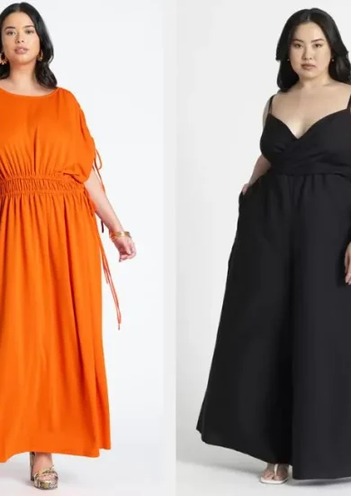 "Cover image for 'The Best Dresses for Round Body Types: A Style Guide', featuring a diverse array of stylish and confident women with round body types, showcasing a range of flattering dresses designed to enhance and celebrate their figures."