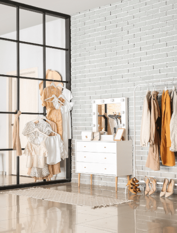 Modern Minimalist Wardrobe Interior Design in an Elegant Image